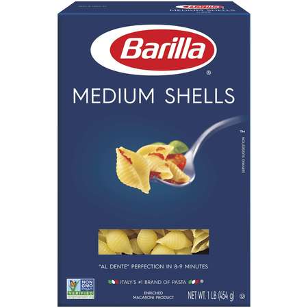 BARILLA Barilla Medium Shells Pasta 16 oz., PK12 1000010550